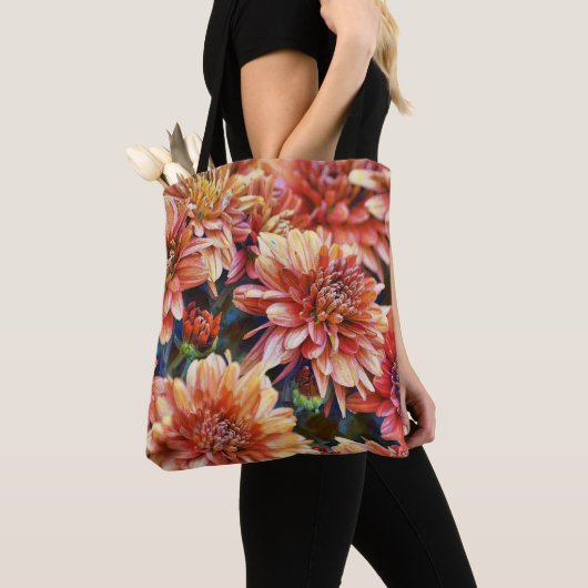 Faith Chrysanthemum Flower Art Tas (Dichtbij)