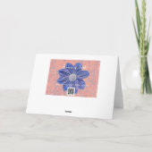 Faith Colossians 3:14 Rose blanche carte note (Dos)