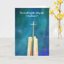 Faith Cross Art moedig Kaart aan