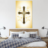 Faith Cross Canvas Afdruk (Insitu (Slaapkamer))