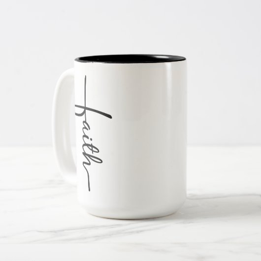Faith Cross Coffee Mug (Devant gauche)