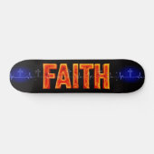 Faith Cross Heartbeat Skateboard (Horizontaal)