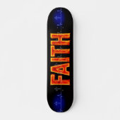 Faith Cross Heartbeat Skateboard (Voorkant)