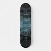 Faith Cross Heartbeat Skateboard (Voorkant)