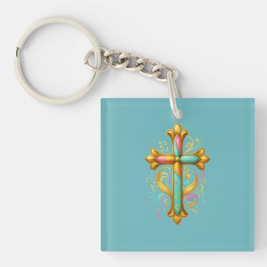 Faith Cross Sleutelhanger (voorkant)
