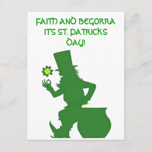 FAITH EN BEGORRA, ST.PATRICKS DAY briefkaart