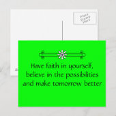 Faith en Belief Briefkaart (Voorkant / Achterkant)