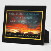 Faith en inspirerend scènes Plaque Fotoplaat (Zijkant)