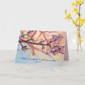 Faith Encouragement Scripture Psalm 56 Tree Kaart (Gele Bloem)