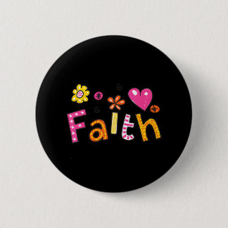 Faith Faith Faith Hope Prayer Ronde Button 5,7 Cm