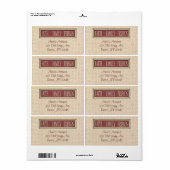 Faith Famille Amis Étiquette d'entreprise (Feuille entière)