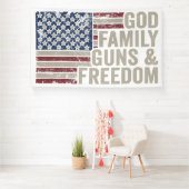 Faith, Family & Freedom Spandoek (Insitu)