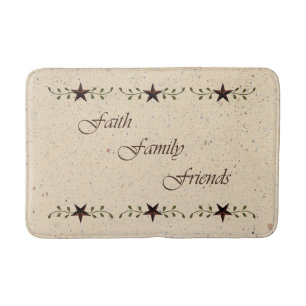 Faith Family Friends Bath Mat