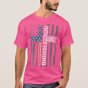 Faith Family Gevist - Christelijke kruisvlag van d T-shirt
