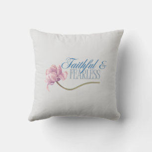Faith & Fearless Typografie Design Kussenhoes Kussen