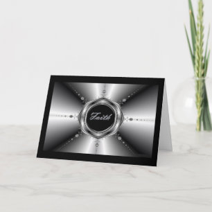 Faith Fractal Wenskaart Kaart