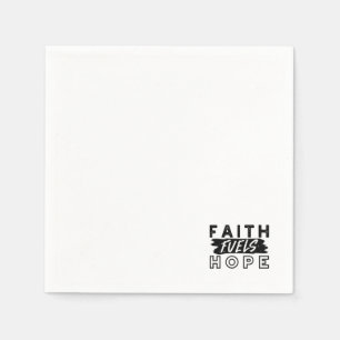 Faith Fuels Hope Citaat – Inspirerende Christelijk Servet