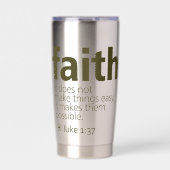 Faith Geïsoleerde Drinkbeker (Voorkant)