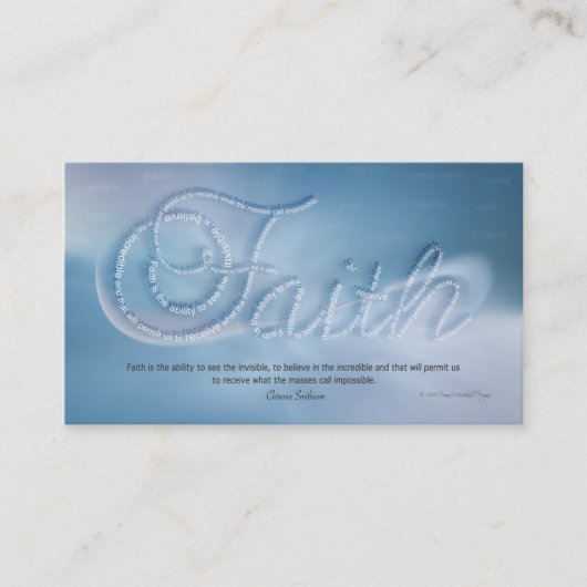 Faith Handout Card Visitekaartje (Voorkant)
