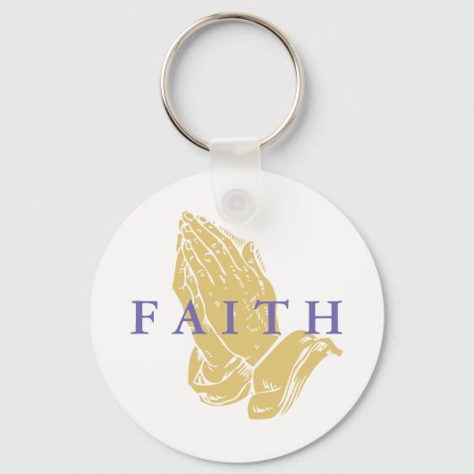 Faith Hands of Prayer Sleutelhanger (Voorkant)