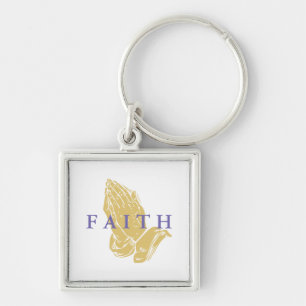 Faith Hands of Prayer Sleutelhanger