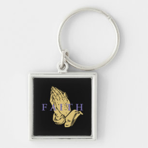 Faith Hands of Prayer Sleutelhanger