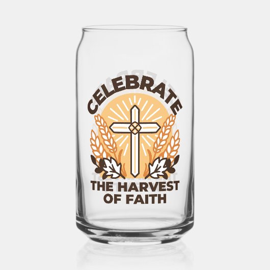 Faith Harvest Celebration – Inspirerend kunst Blikvorm Glas (Voorkant)