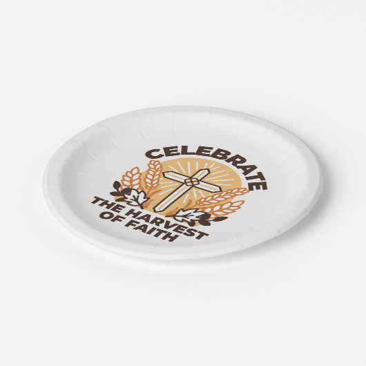 Faith Harvest Celebration – Inspirerend kunst Papieren Bordje (Gekanteld)