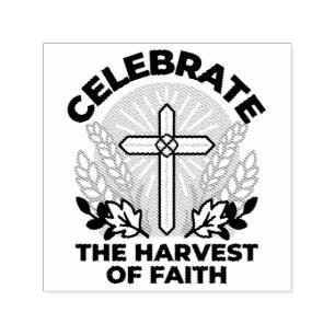 Faith Harvest Celebration – Inspirerend kunst Zelfinktende Stempel