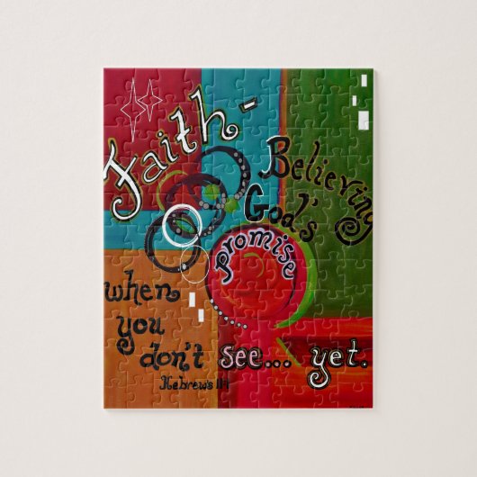 Faith Hebrews 11 Legpuzzel (Verticaal)