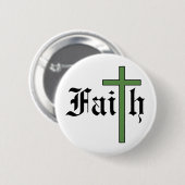 Faith Heilige Kruis Ronde Button 5,7 Cm (Voorkant /achterkant)