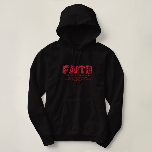 FAITH HOODIE (Design voorkant)