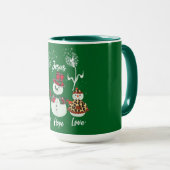 Faith, Hope, and Love: A Snowman Christmas Mok (Voorkant rechts)