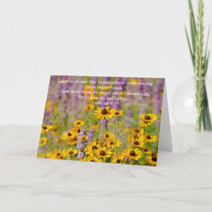 Faith Hope Bible Verse Wildflowers Note Kaart