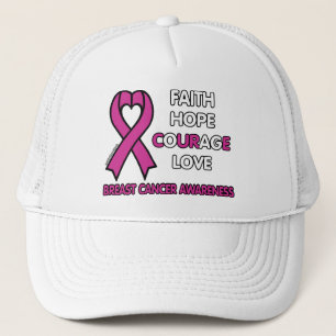Faith Hope Courage Love... Breast Cancer Trucker Pet