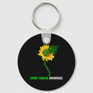 Faith Hope Cure Kidney Disease Sunflower Puzzle Pi Sleutelhanger