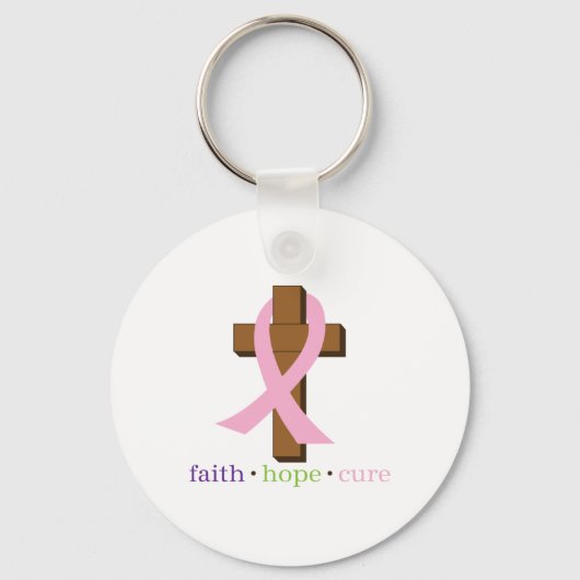 Faith Hope Cure Sleutelhanger (Voorkant)