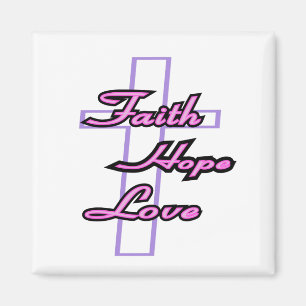 Faith Hope en Love Magnet Magneet