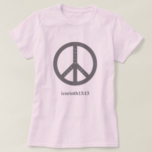 Faith, Hope en Love T-Shirt (Roze)