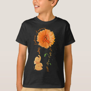 Faith Hope Fight Love Elephant Sunflower Leukemie T-shirt