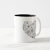 Faith & Hope Floral Heart Mug (Devant droit)