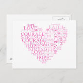 Faith Hope Heart Briefkaart (Voorkant / Achterkant)