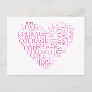 Faith Hope Heart Briefkaart