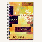 Faith hope hope love journal notitieboek (Voorkant)