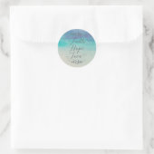 Faith Hope Liefde Waterverf Ronde Sticker (Tas)