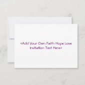 Faith Hope Love Angel Word Collage Invitation (Dos)
