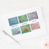 Faith Hope Love Angel Word Collage Sticker (Enveloppe)