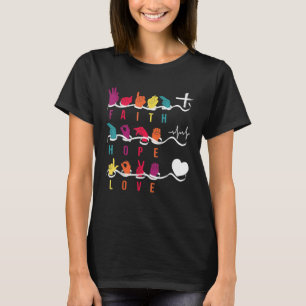 Faith Hope Love ASL Amerikaanse Gebarentaal Commun T-shirt