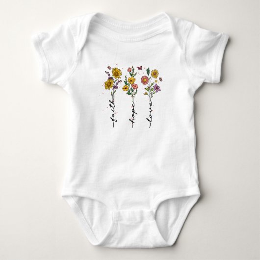Faith-Hope-Love Baby Romper (Voorkant)