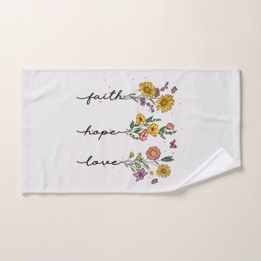 Faith-Hope-Love Bad Handdoek (Handdoek)